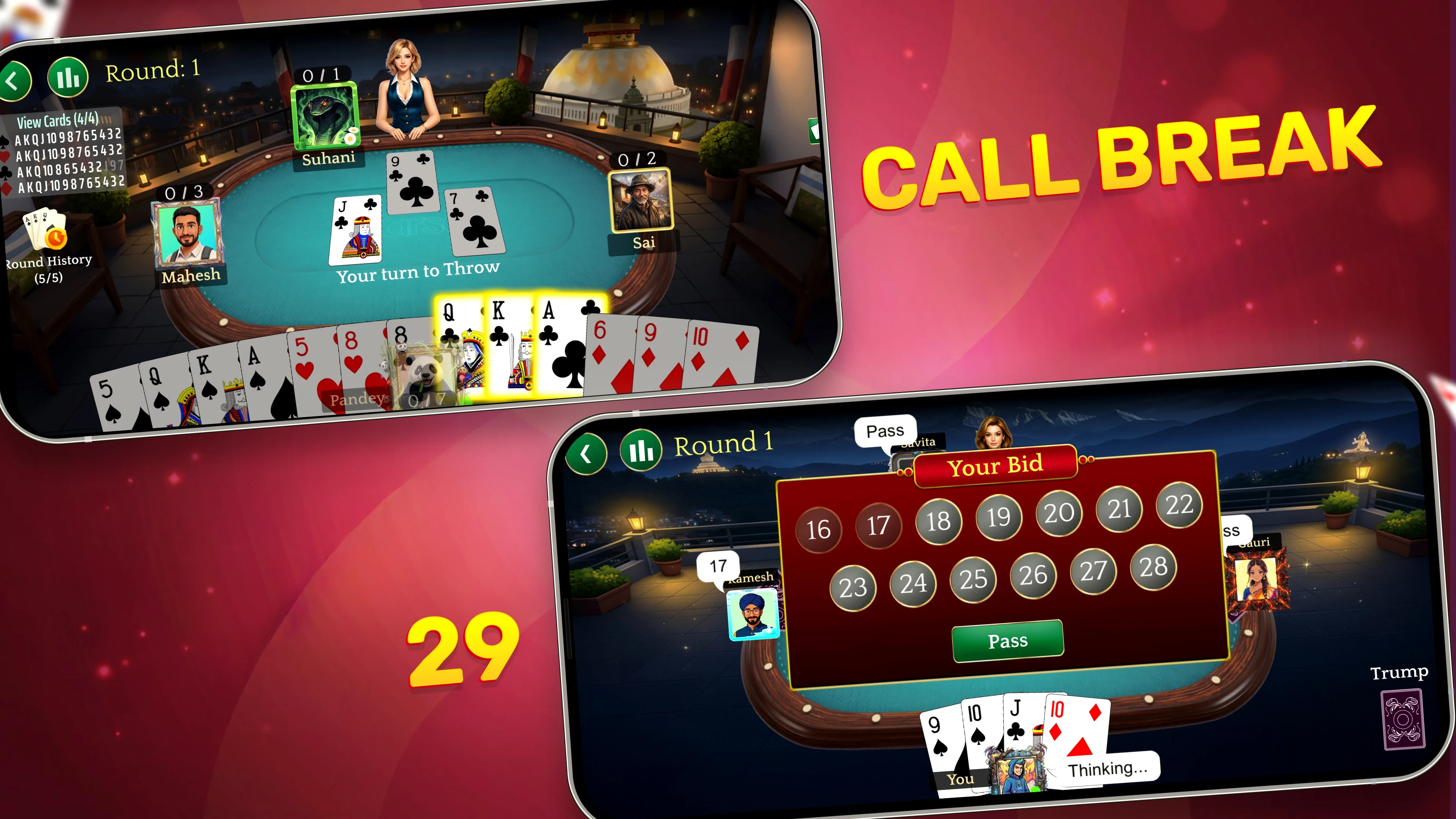 Callbreak, Ludo & 29 Card Game screenshot
